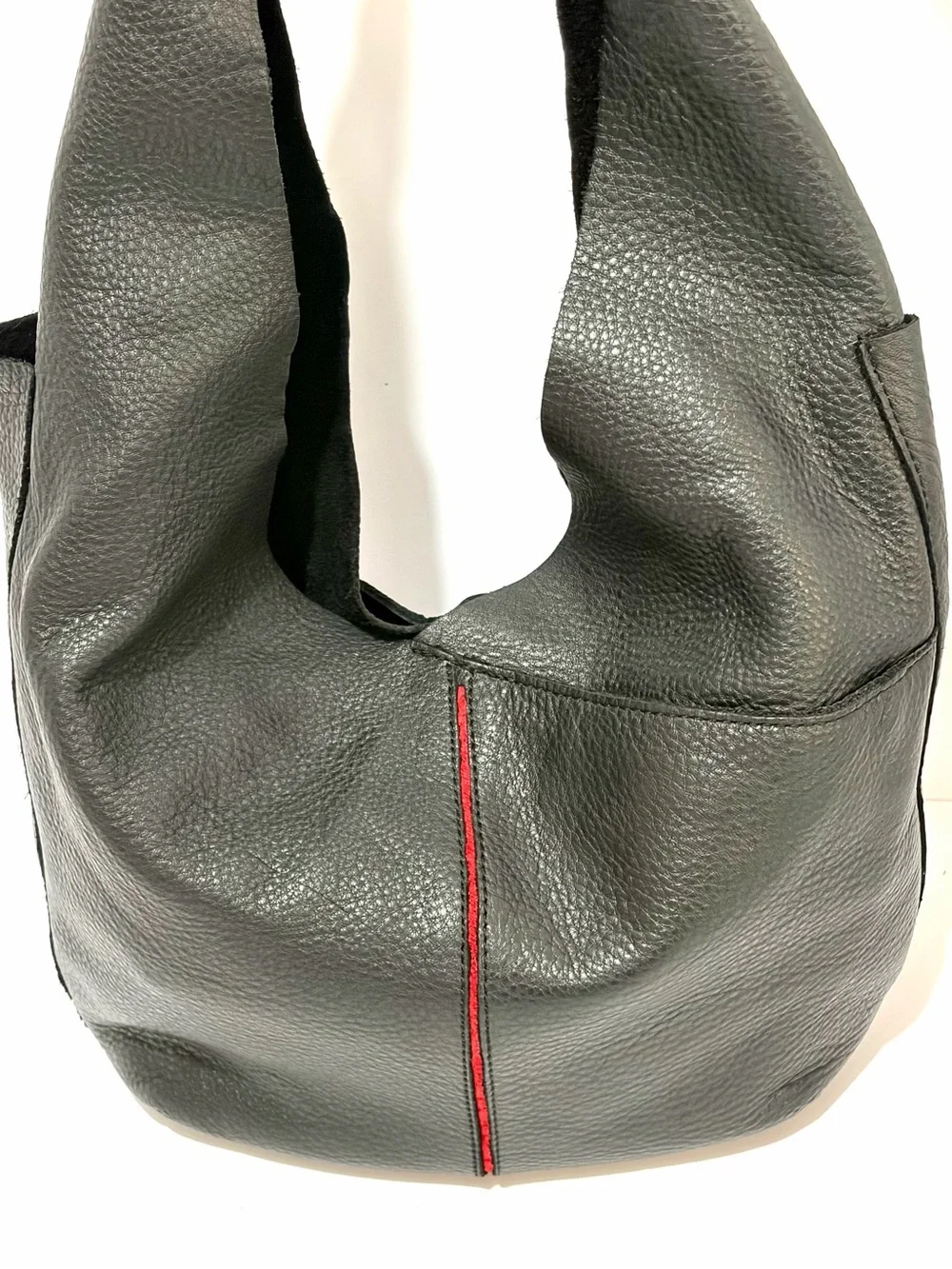 Hammitt Tom Large Leather Hobo In Black/Gunmetal/ OG RetiredEdition/Snap Closure